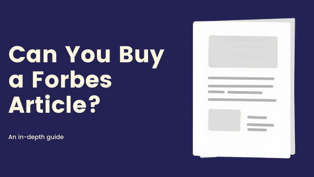 Featured image for Can You Buy a Forbes Article guide